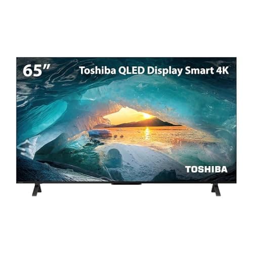 Smart TV Toshiba QLED 65'' 4K com paisagem submarina
