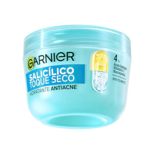 Garnier Hidratante Facial Antiacne Toque Seco com Ácido Salicílico, Uniformiza a Pele, Reduz Imperfeições e Controla a Oleosidade e Brilho por 8 Horas, 85g