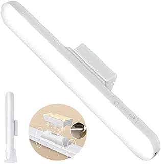 Luminária de mesa LED recarregável USB com toque, branco
