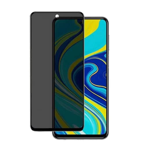 Película de vidro 3D privacidade tela toda para Xiaomi Redmi Note 9S/Note 9 Pro 6.67