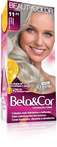 Coloração Bela&Cor - 11.11 Louro Claríssimo Especial Platinado