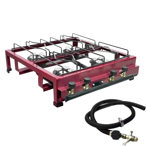 Fogão Industrial 4 Bocas Alta Pressão Lx Roa C/Mangueira