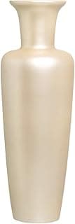 Vaso decorativo de chão Madri em cerâmica creme