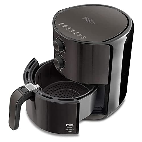 Fritadeira Philco Airfry Titanium Inox 4.6L PFR18TI 127V em fundo branco