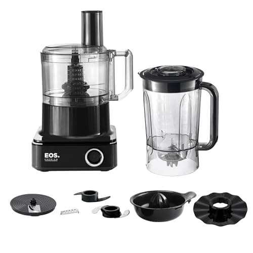 Processador de Alimentos EOS Premium 7 em 1 Multipro Master Digital All Black 1000W EPS03P 220V