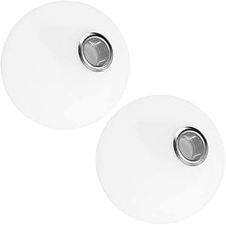 Dois globos de vidro transparente com bocal G9 em fundo branco