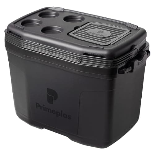 Caixa Térmica Grande 32 Litros Max 360 Primeplas 45 Latas Cor Preto