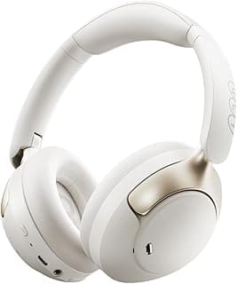 Fone de ouvido QCY H3 PRO ANC Bluetooth branco com cancelamento de ruído
