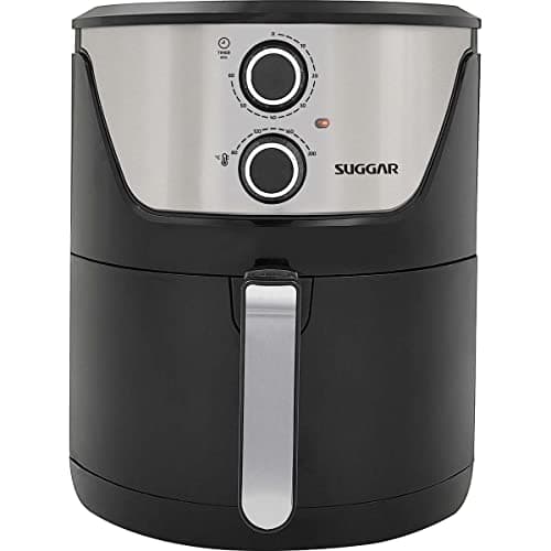 Fritadeira Sem Óleo Lightfry Preta Em Inox 4 Litros 220V- SUGGAR - FT4002PT