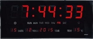 Relógio De Parede Grande Led Digital Calendario Temperatura