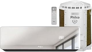 Ar condicionado split Philco PAC9QG com controle remoto e compressor externo em bronze