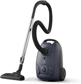 Aspirador de pó Electrolux cinza escuro com filtro HEPA e controle de sucção