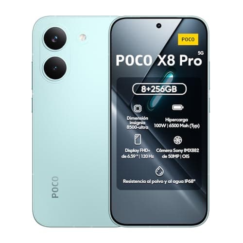Xiaomi Poco X8 Pro 256GB/8GB Ram MINT GREEN Global com NFC, smartphone verde claro, 5G, 8+256GB, câmera Sony IMX882 50MP
