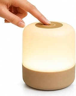 Luminária de mesa LED recarregável touch sem fio com botão de controle na parte superior