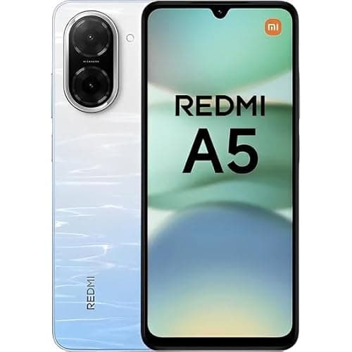 Smartphone Xiaomi Redmi A5, 128GB, 4GB RAM, Azul Ocean Blue, câmera dupla, logotipo REDMI