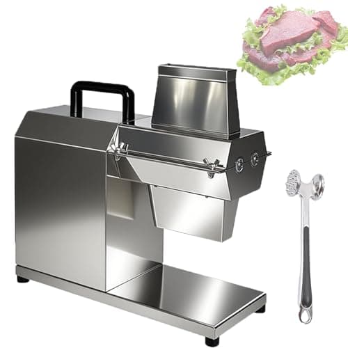 Amaciador De Carne EléTrico Comercial Com Martelo E Cabo Para Amaciar Carne, Motor Silencioso De Cobre Puro, Corpo E CabeçA Em AçO InoxidáVel Para Frango, Peixe E Bife