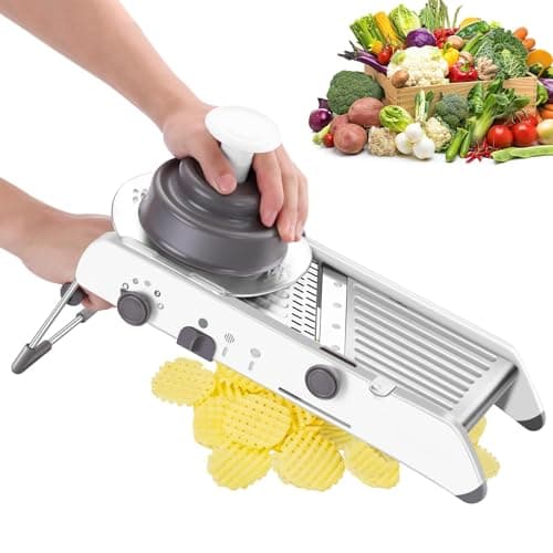 Mandoline profissional de aço inoxidável para cortar legumes em tiras finas