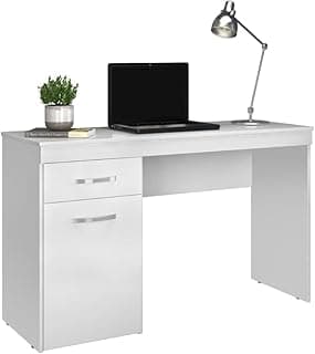 Escrivaninha Com 1 Porta 1 Gaveta Vitória New Branco Demóbile
