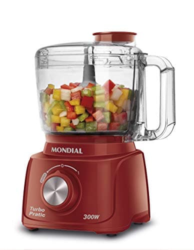 Mini Processador Turbo Pratic Mondial Vermelho 300W 220V MP-16-R