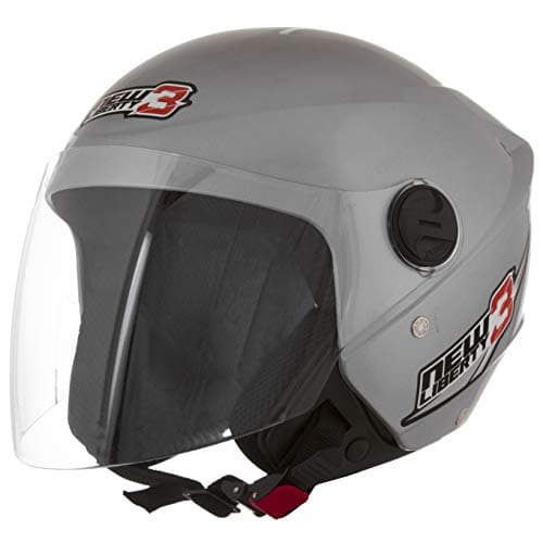 CAPACETE ABERTO PRO TORK NEW LIBERTY 3 SOLID PRATA TAM. 60