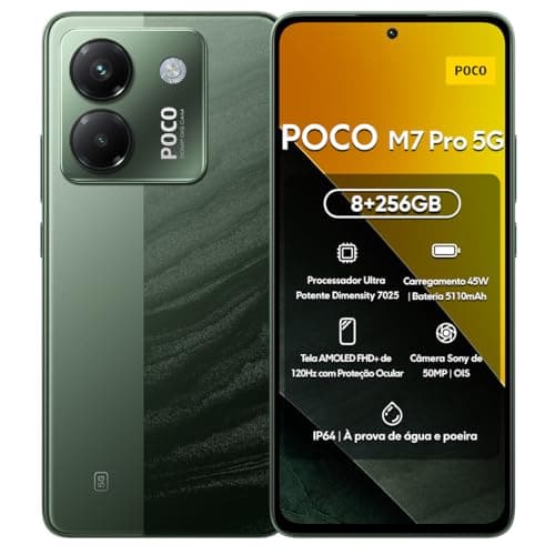 Smartphone Xiaomi POCO M7 Pro 5G 256GB com processador Dimensity 7025 e câmera dupla