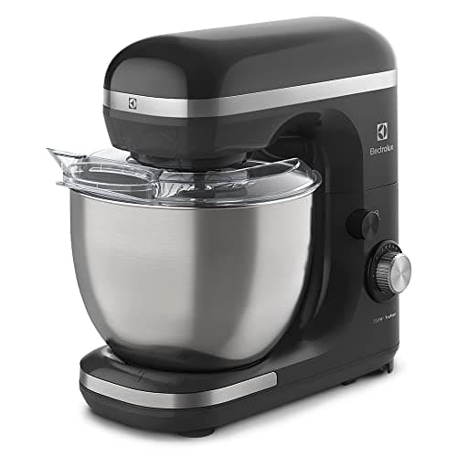 Batedeira planetária Electrolux EKM40 preto e aço inoxidável com tigela transparente