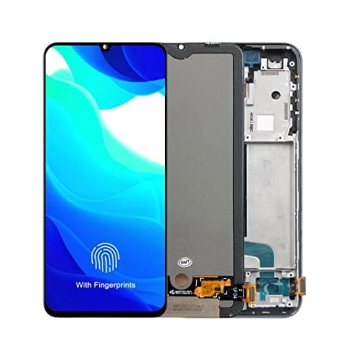 SHOWGOOD Tela de 6,5 polegadas para Xiaomi Mi 10 Lite 5G LCD Display Touch Screen Digitalizador Substituição Mi 10 Lite M2002J9G LCD (moldura preta genuína)