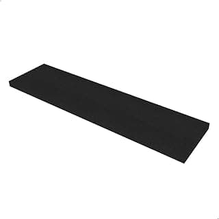 Prateleira Decorativa de MDP, Preta, 60x20cm, Espessura 25mm, Resistente,Funcional para Ambientes