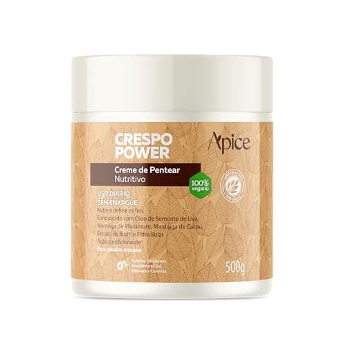Ápice Creme de Pentear Nutritivo Crespo Power | Hidratação, Nutrição e Definição para Cabelos Crespos | 500g