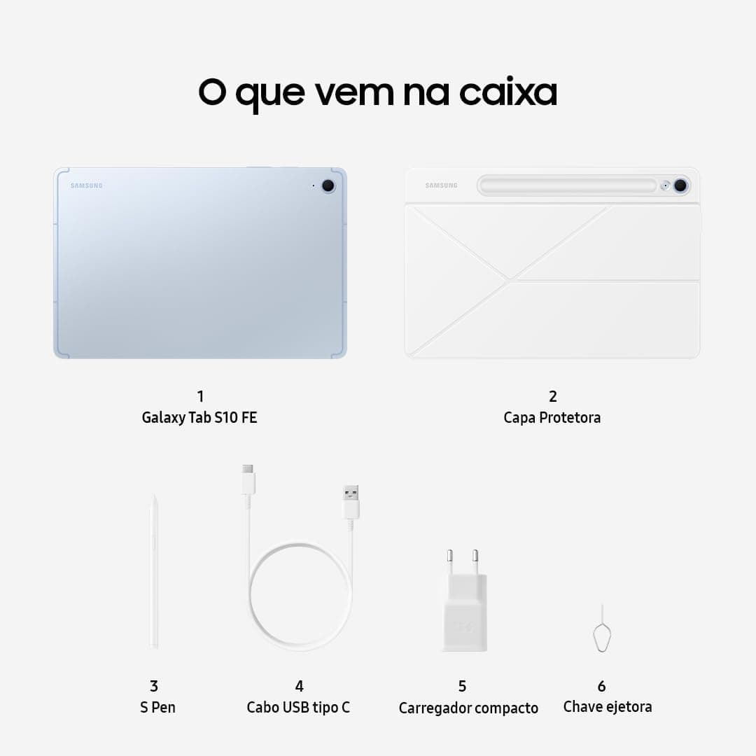 Tablet Samsung Galaxy Tab S10 FE Wifi 128GB 10.9" Azul