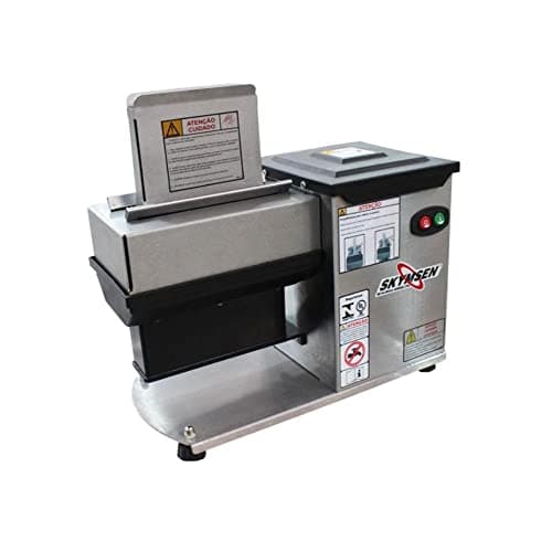 Amaciador de bife e carne Skymsen 220V em aço inoxidável com etiquetas de segurança