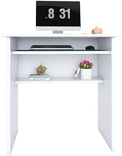Mesa pc Mesa Escrivaninha para Computador Escritorio Home Office sem Gaveta Branca
