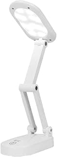 Luminária de mesa dobrável LED branco com três funções de iluminação