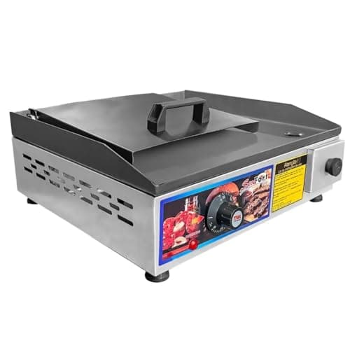 Chapa Elétrica com Abafador e Prensa Manual, 40x35cm, Termostato até 300°, 110V/220V, Sevefort Grill (110v)