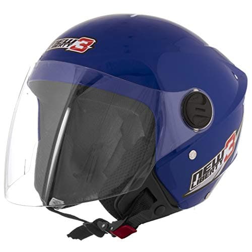 CAPACETE ABERTO PRO TORK NEW LIBERTY 3 SOLID AZUL TAM. 58