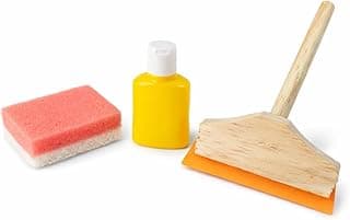 Kit Limpeza Infantil Mini com Rodo, Esponja e Detergente Simbólico – Brinquedo Educativo para Coordenação e Autonomia | Ideal para Presente e Lembrancinha