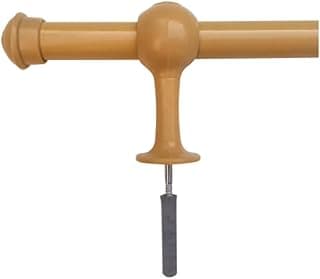 Varões de Madeira 2,00m x 19mm - Premium para Cortina e Decoração de Casa varão de cortina para Casa Sala Quarto(BEGE,1 UNIDADE)