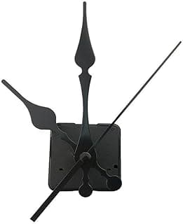 Mecanismo de relógio de quartzo DIY preto com ponteiros longos para artesanato