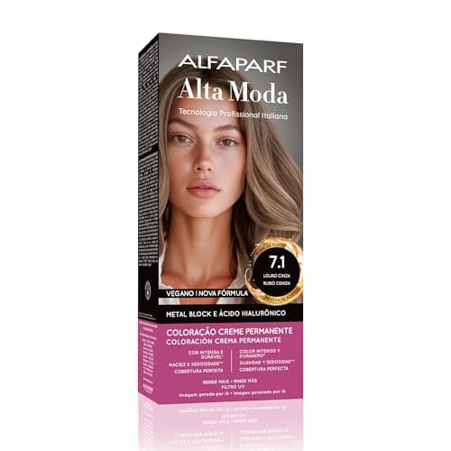 Alta Moda e Colore 7.1 Louro Cinza 150G, Alfa Parf