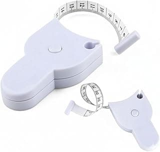 Fita Métrica Corporal Retrátil 150cm - com Trava e Botão Automático, ideal para Medidas, Dietas e Avaliações Fitness