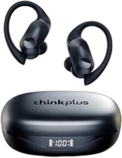 Fone de ouvido sem fio Bluetooth Thinkplus LP75, carregamento touch, controle touch, preto