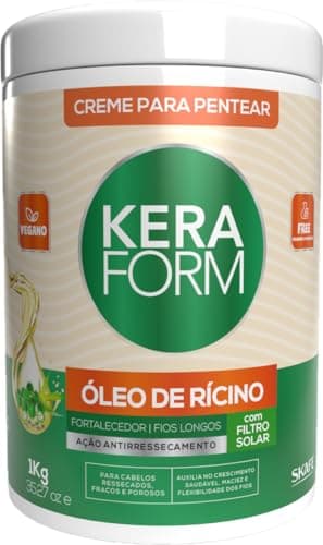 Creme P/Pentear Keraform Óleo De Ricino, Skafe