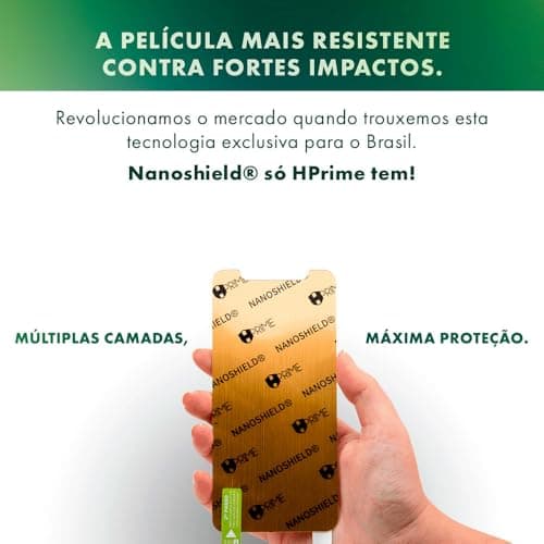 Película Nanoshield Hprime para Samsung Galaxy S25 Ultra com máxima proteção contra impactos.