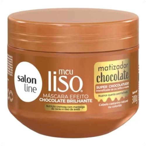 SALON LINE MASCARA MEU LISO MATIZADOR CHOCOLATE 300G