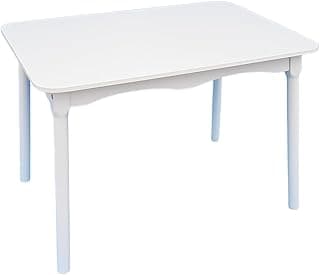 Mesa de Jantar Colonial Brisa, Cor Branca Rústica, 110x80cm, Retangular