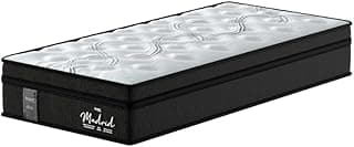 Colchão Solteiro Molas Ensacadas Madrid Pillow Euro D28 30cm x 1,88m x 88cm Probel - Branco