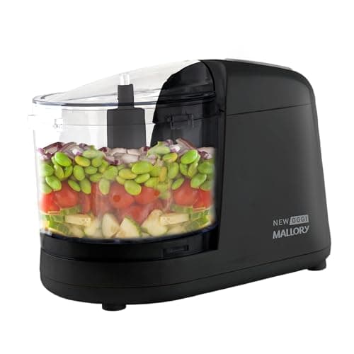 Mini processador Mallory New Oggi 150W, 350ml, corte, trituração e moagem, pés antiderrapantes, sistema de segurança, 127V