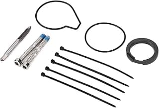 Kit de reparo de vedação de bomba de compressor de suspensão a ar com anéis de vedação, tubo, parafuso e cabos pretos