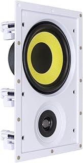 Caixa acústica de embutir JBL CI6R Plus branca e amarela