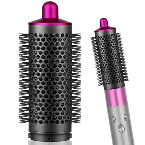 PUREGUST Escova Redonda Volumizadora Compatível com Dyson Airwrap, Acessório Oval para Cabelos com Volume Cor-de-Rosa